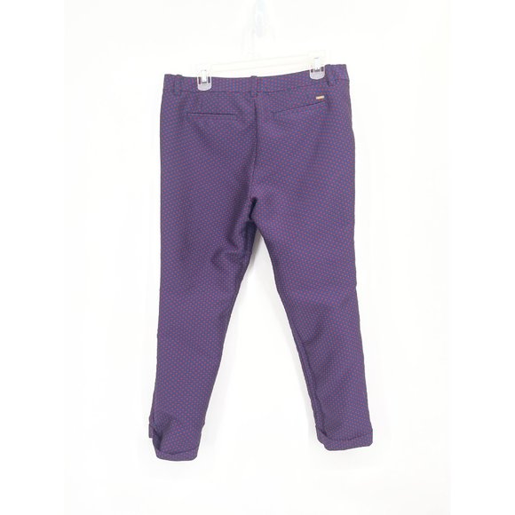 Tommy Hilfiger Women's Size 10 Geometric Print Red Blue Career Pants - Picture 4 of 4